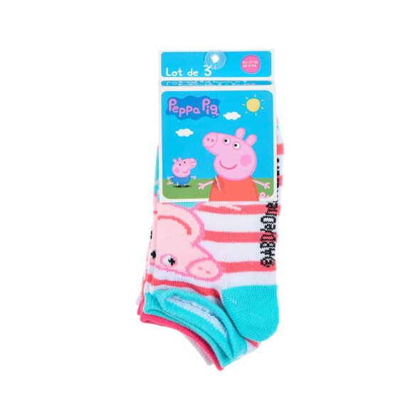 Σετ 3 ζευγάρια κάλτσες "Peppa Pig" μέντα