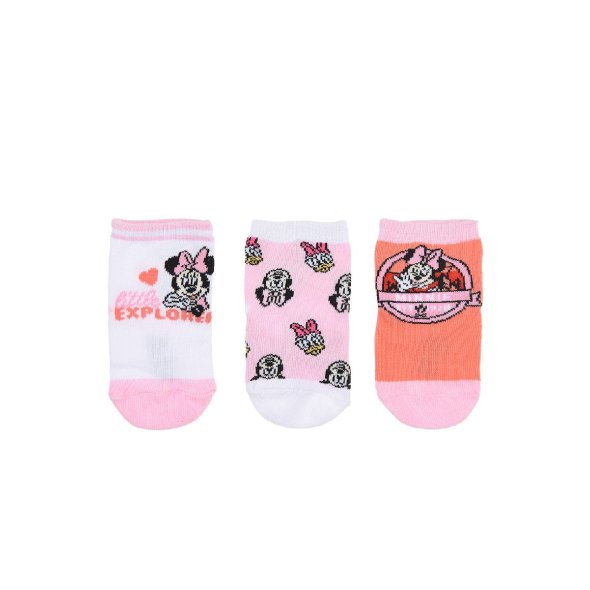 Σετ 3 ζευγάρια κάλτσες "Minnie Mouse" λευκό