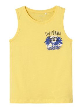 Μπλούζα αμάνικη αγόρι "California" κίτρινη