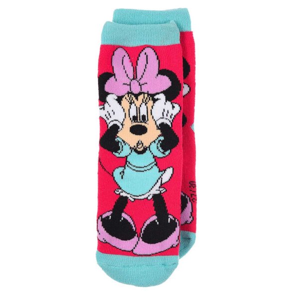 Αντιολισθητικές κάλτσες "Minnie mouse" φούξια