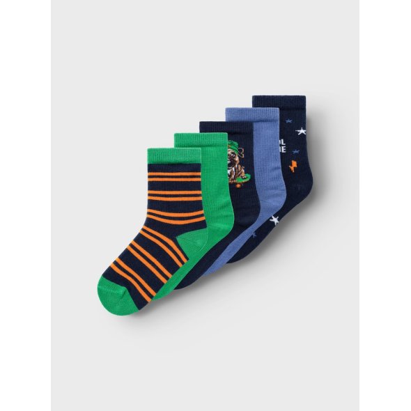 Σετ 5 ζευγάρια κάλτσες "Skate dog" μπλε