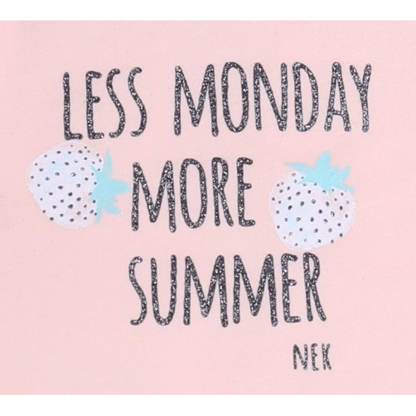 Σετ σορτς "Less Monday more summer" σομόν