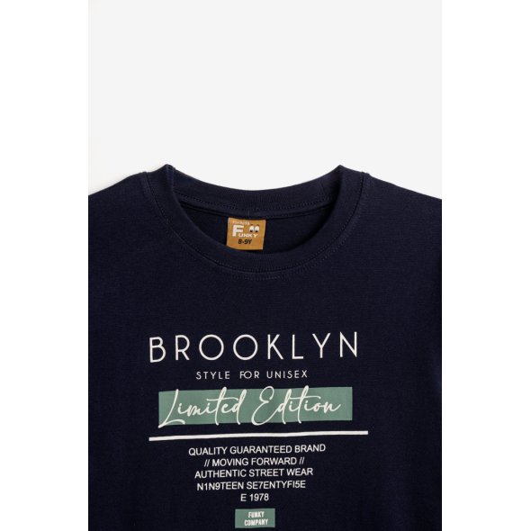 Μπλούζα "Brooklyn limited edition" μπλε