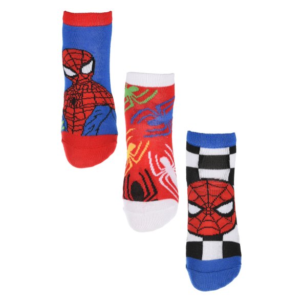 Σετ 3 ζευγάρια κάλτσες κοντές "Spider-man" ρουά