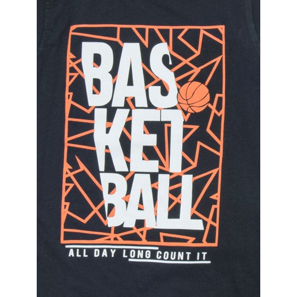 Σετ βερμούδα "Basketball" μαύρο